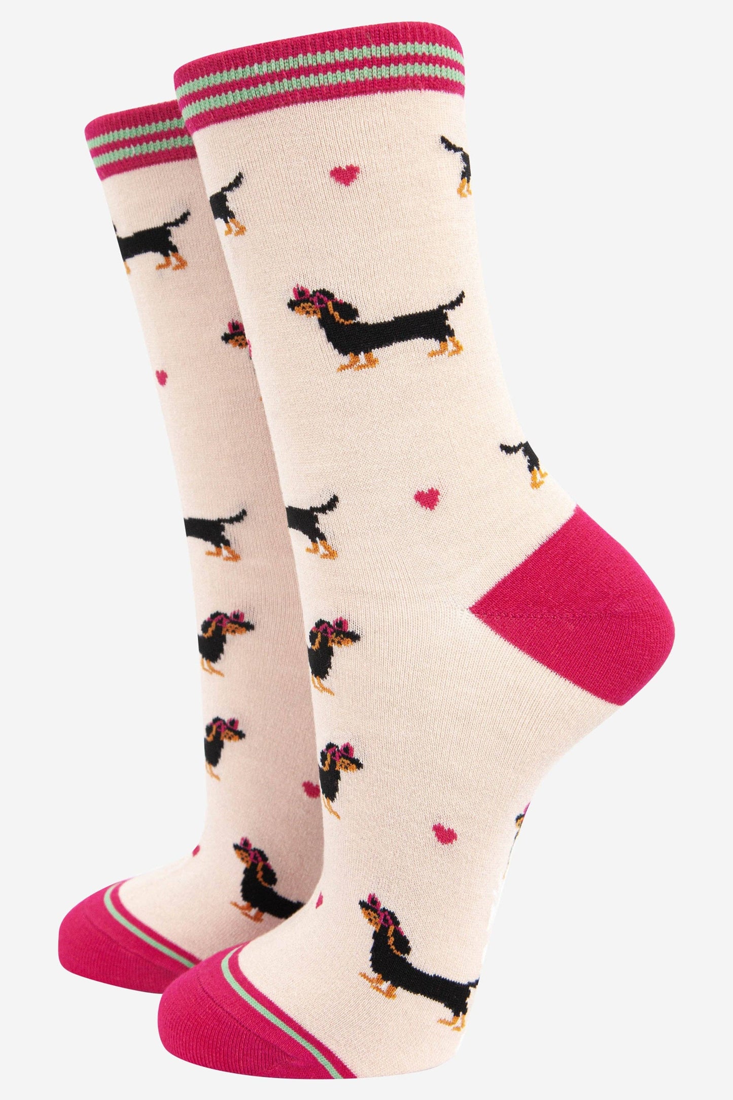 Sausage Dog Bamboo Socks Gift Set Box