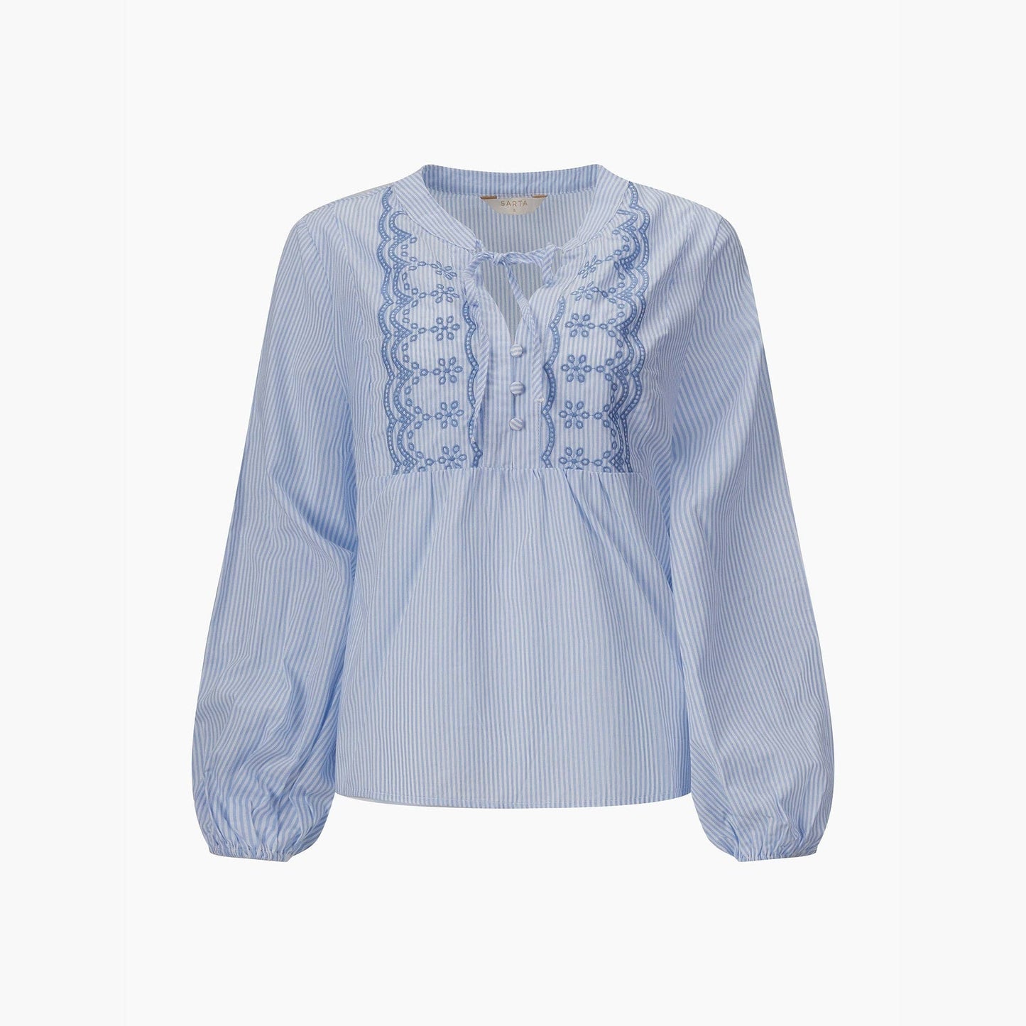 Lulu Embroidered Pinstripe Shirt