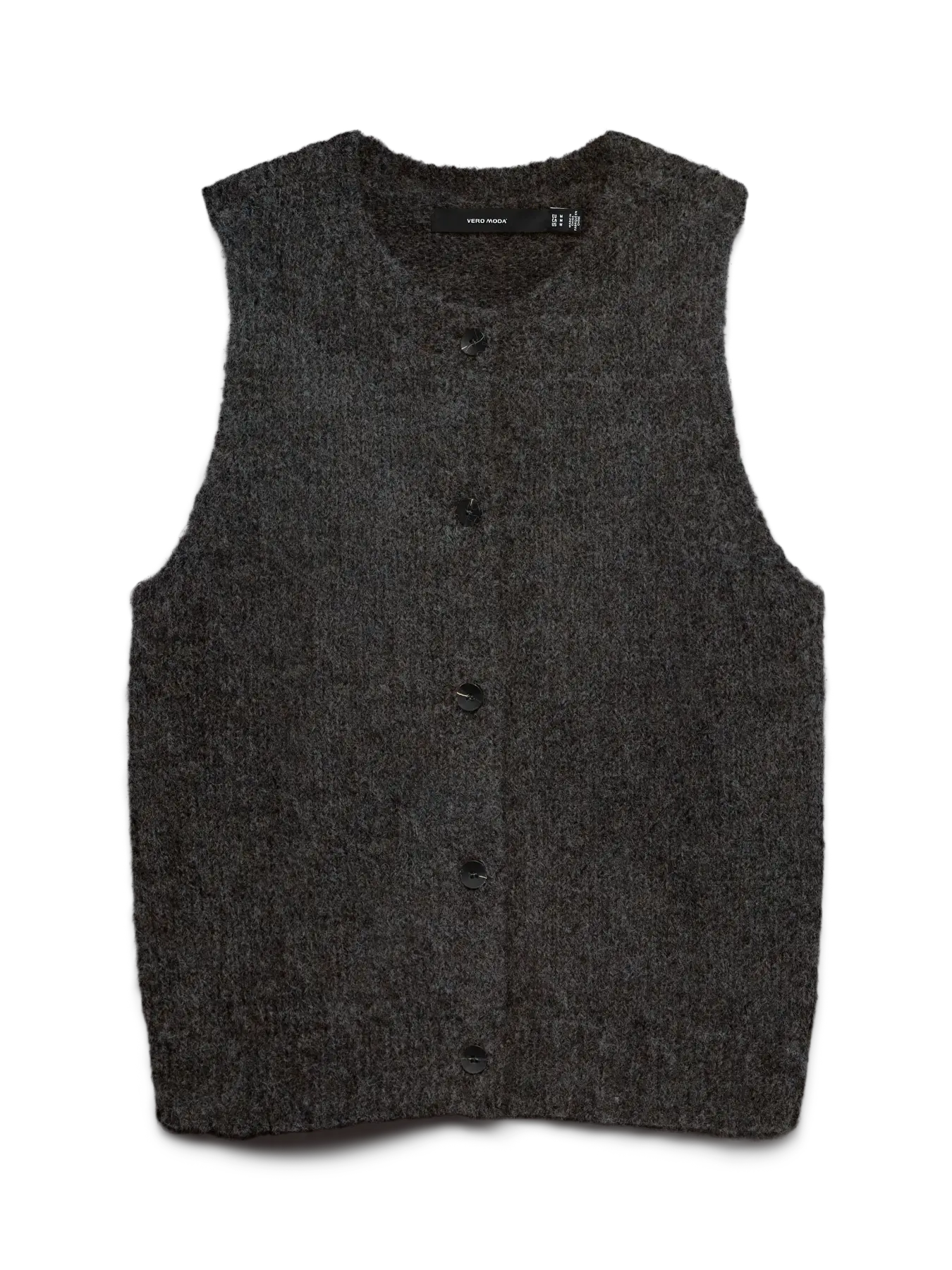 Vero Moda Novah Button Down Vest Brown