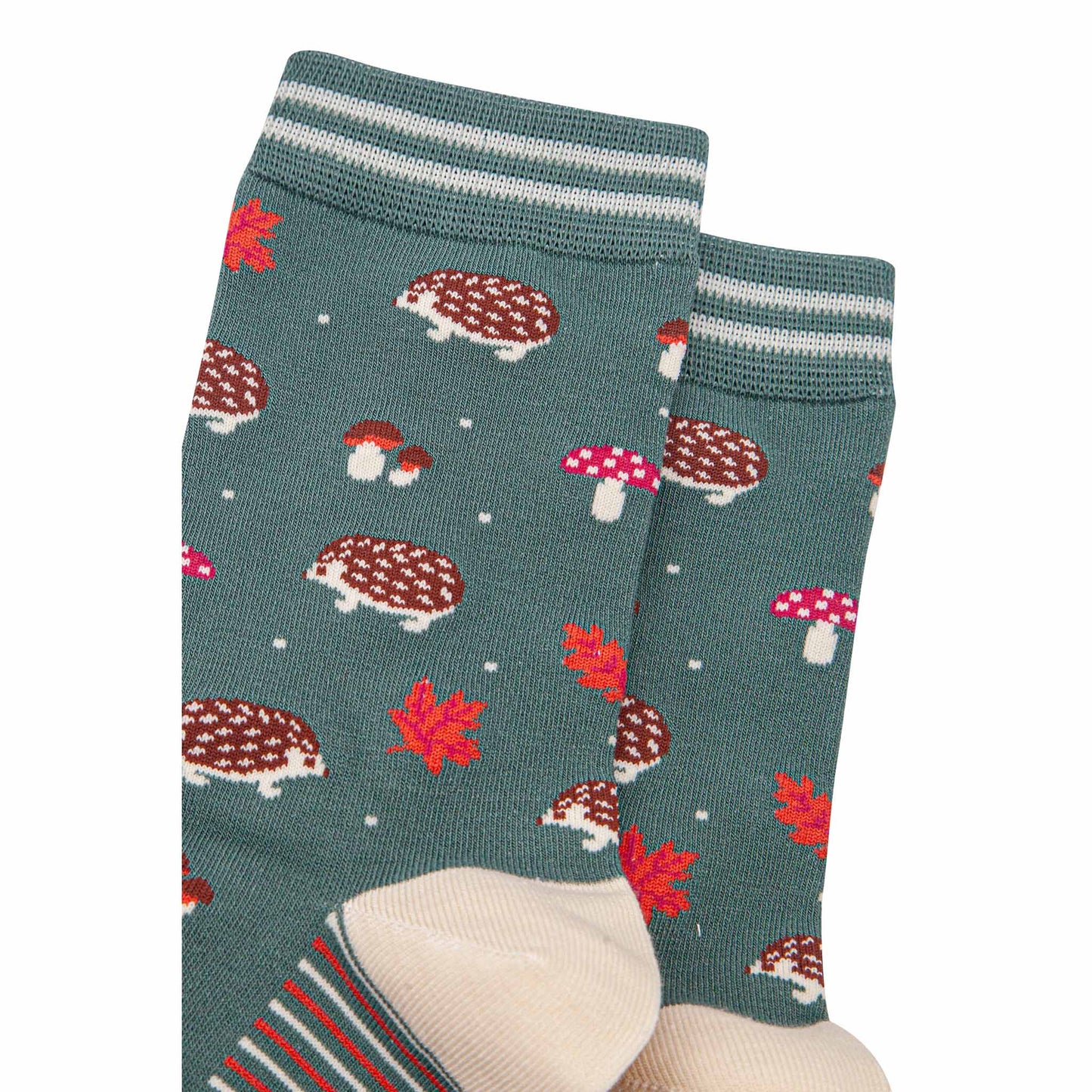 Hedgehog & Toadstool Bamboo Socks