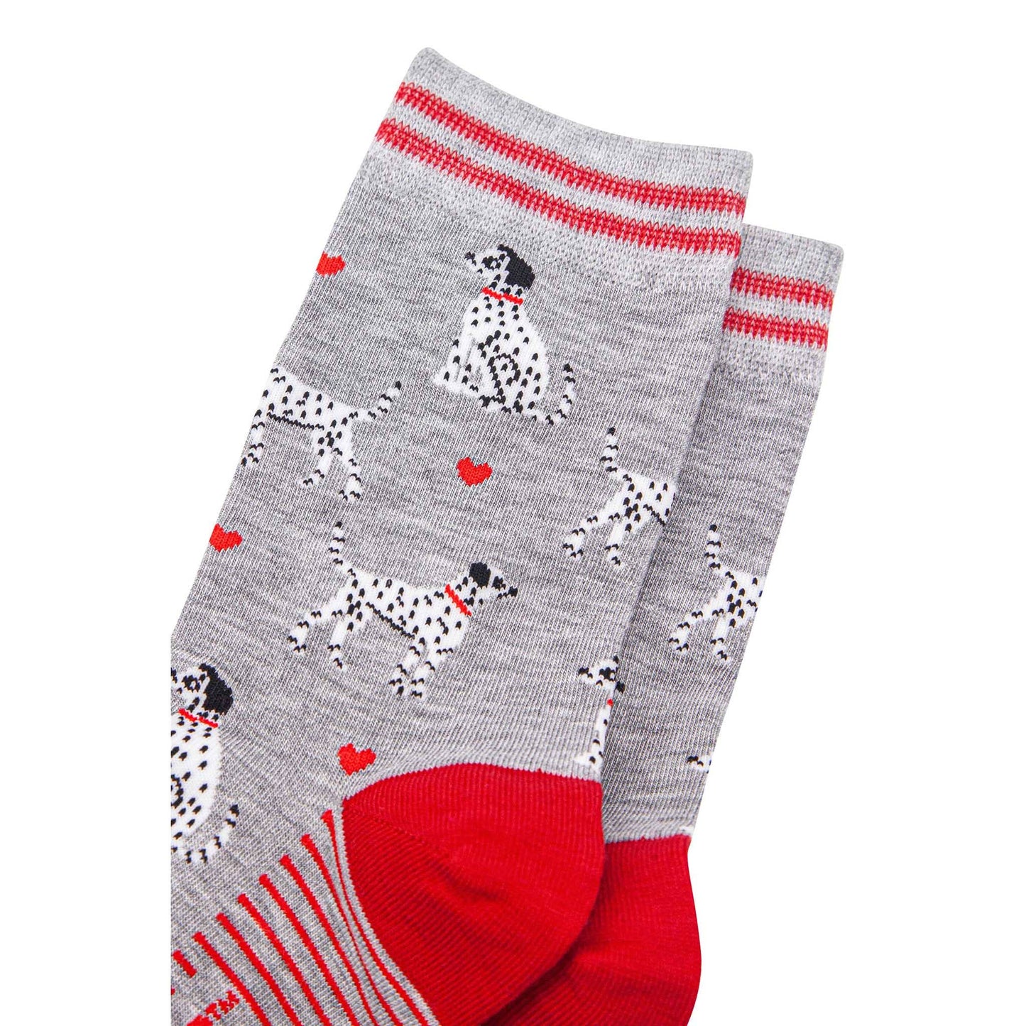 Dalmatian Dogs Bamboo Sock Marl Grey