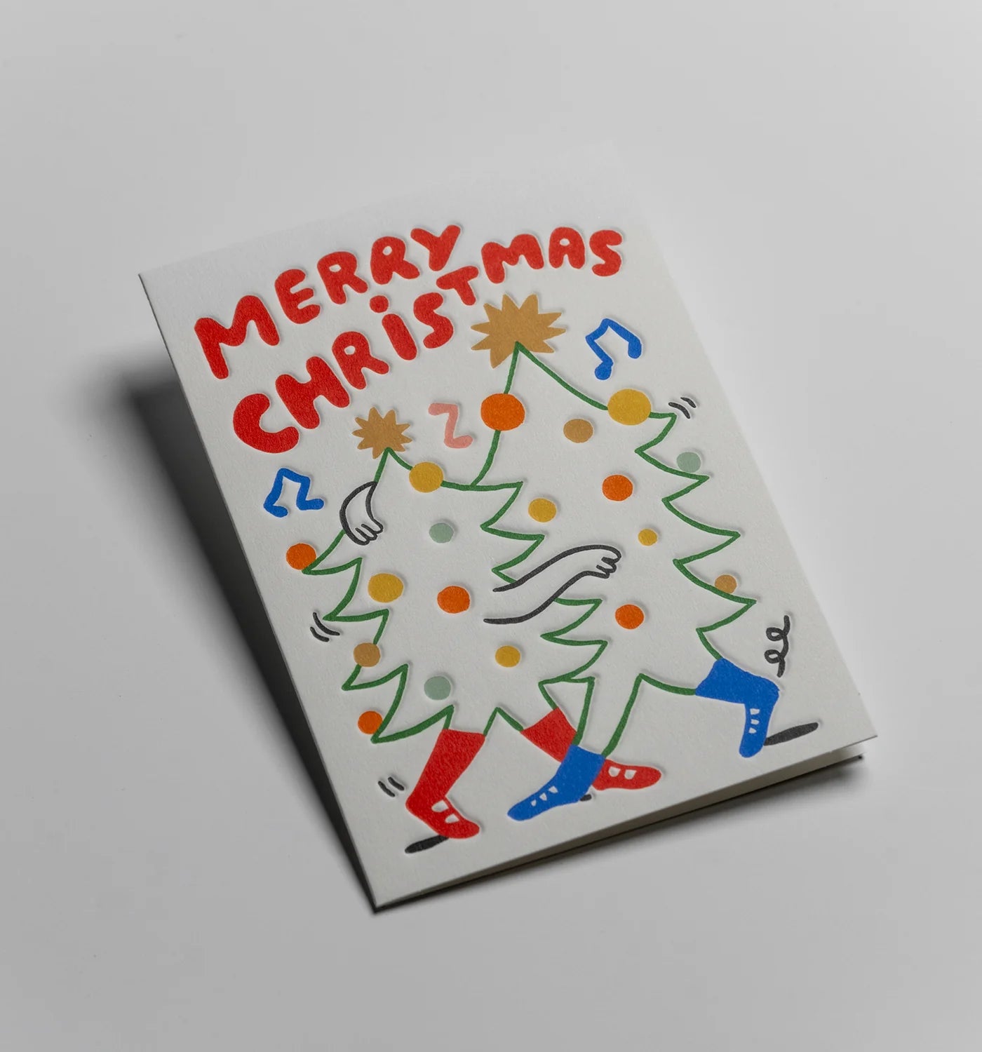 Merry Christmas Dancing Tree Card