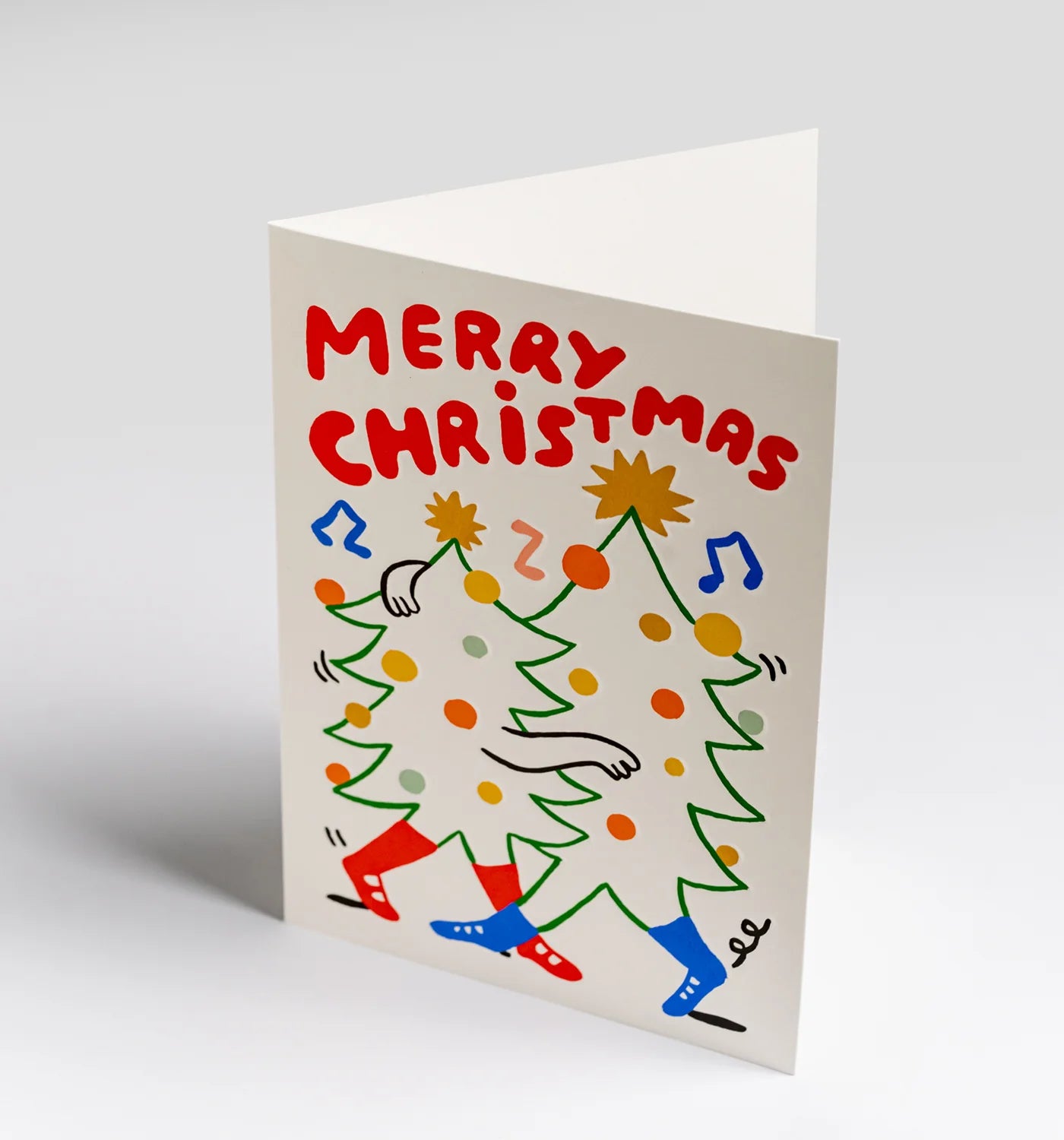 Merry Christmas Dancing Tree Card