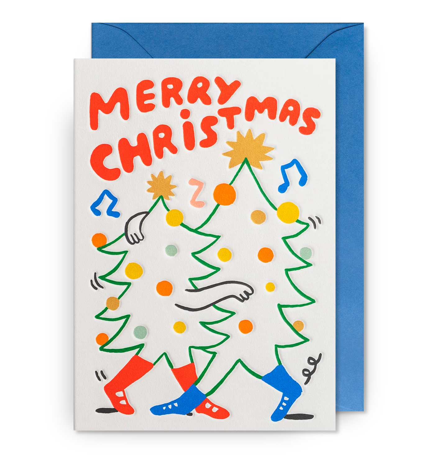 Merry Christmas Dancing Tree Card