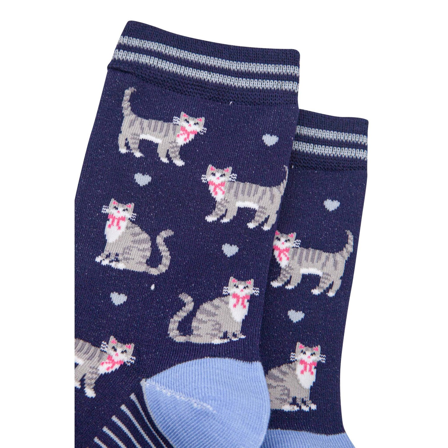 Grey Tabby Cats Bamboo Socks