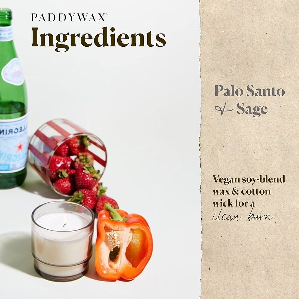 Paddywax Al Fresco Soy Candle - Palo Santo & Sage