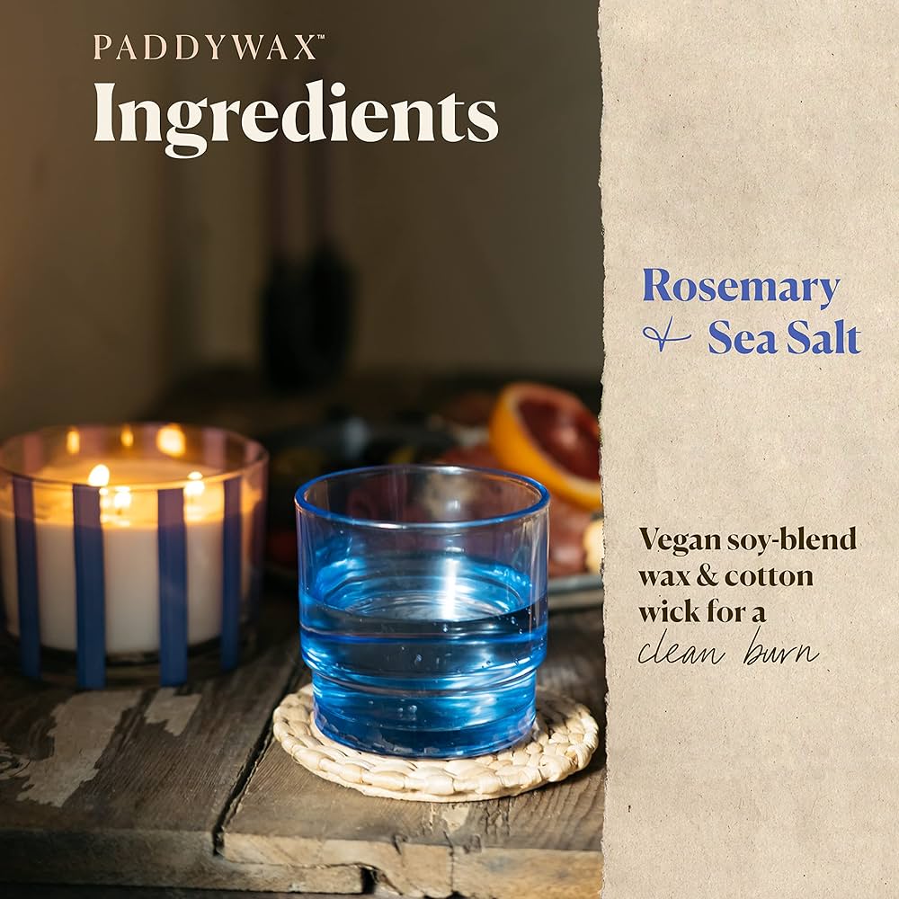 Paddywax Al Fresco Soy Candle - Rosemary & Sea Salt