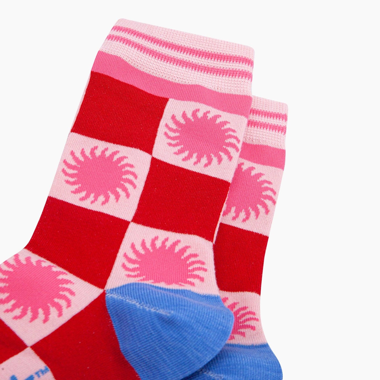 Sun Checkerboard Bamboo Socks
