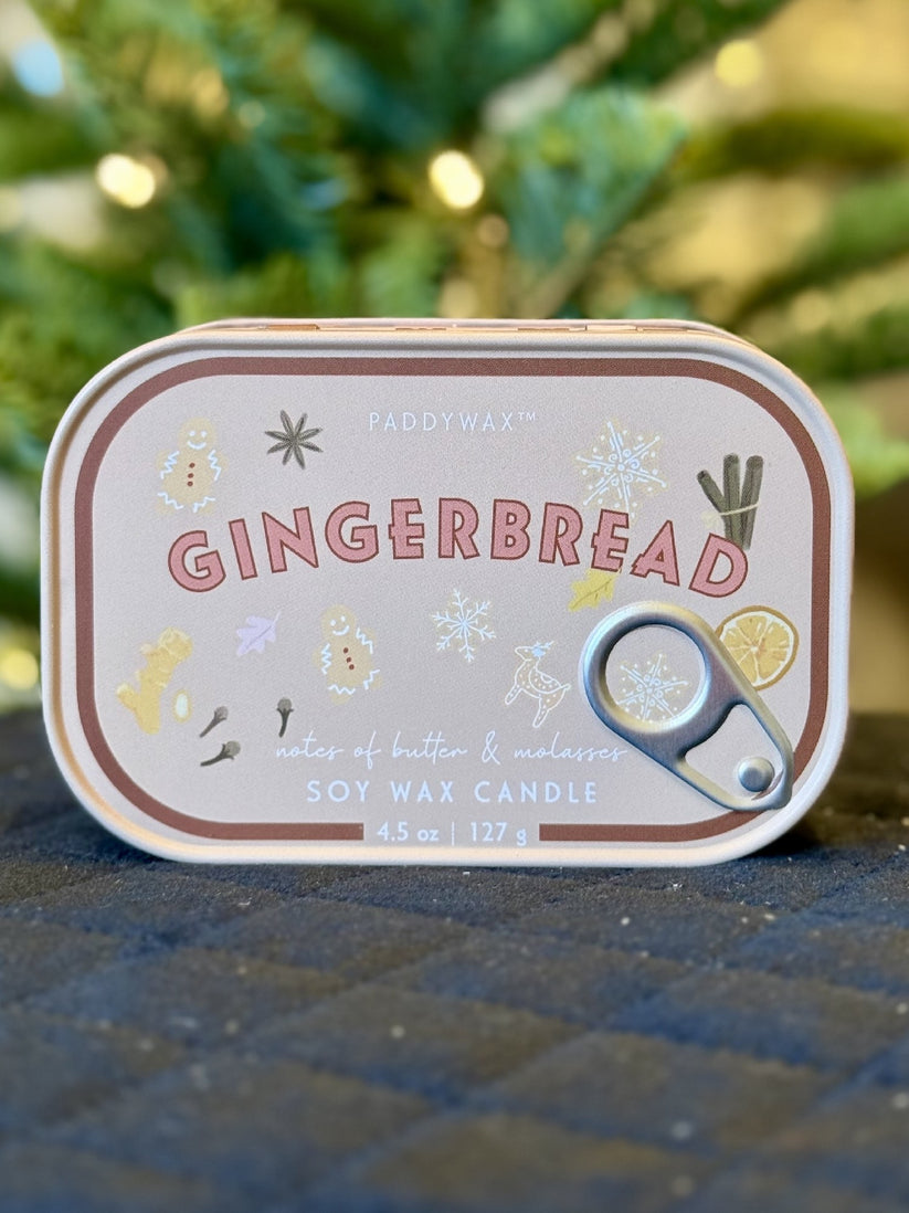 Paddywax Bistro Gingerbread Tin Soy Candle