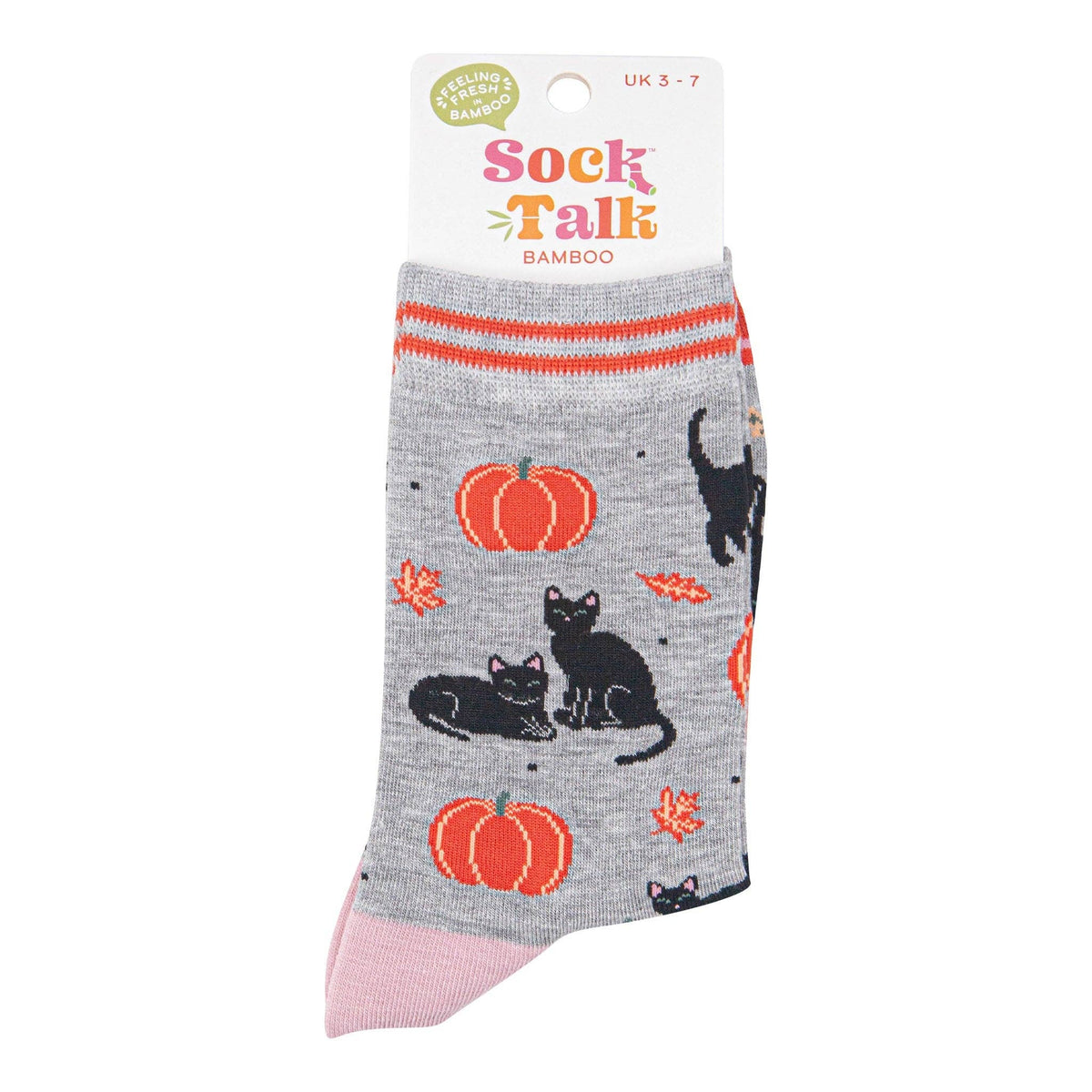 Black Cats & Pumpkins Bamboo Socks