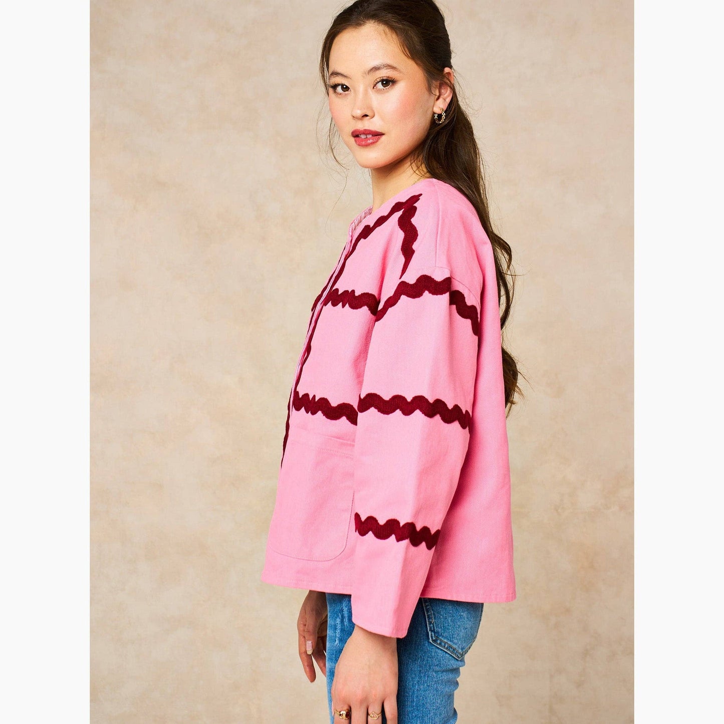 Willow Ric Rac Trim Cotton Twill Jacket