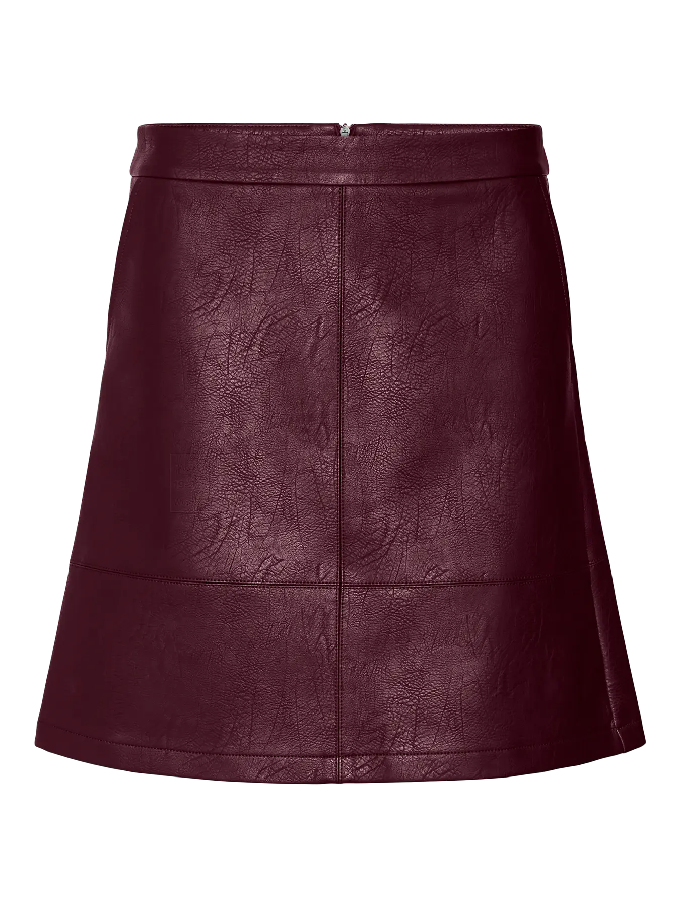 Vero Moda Leather Look Skirt Aubergine