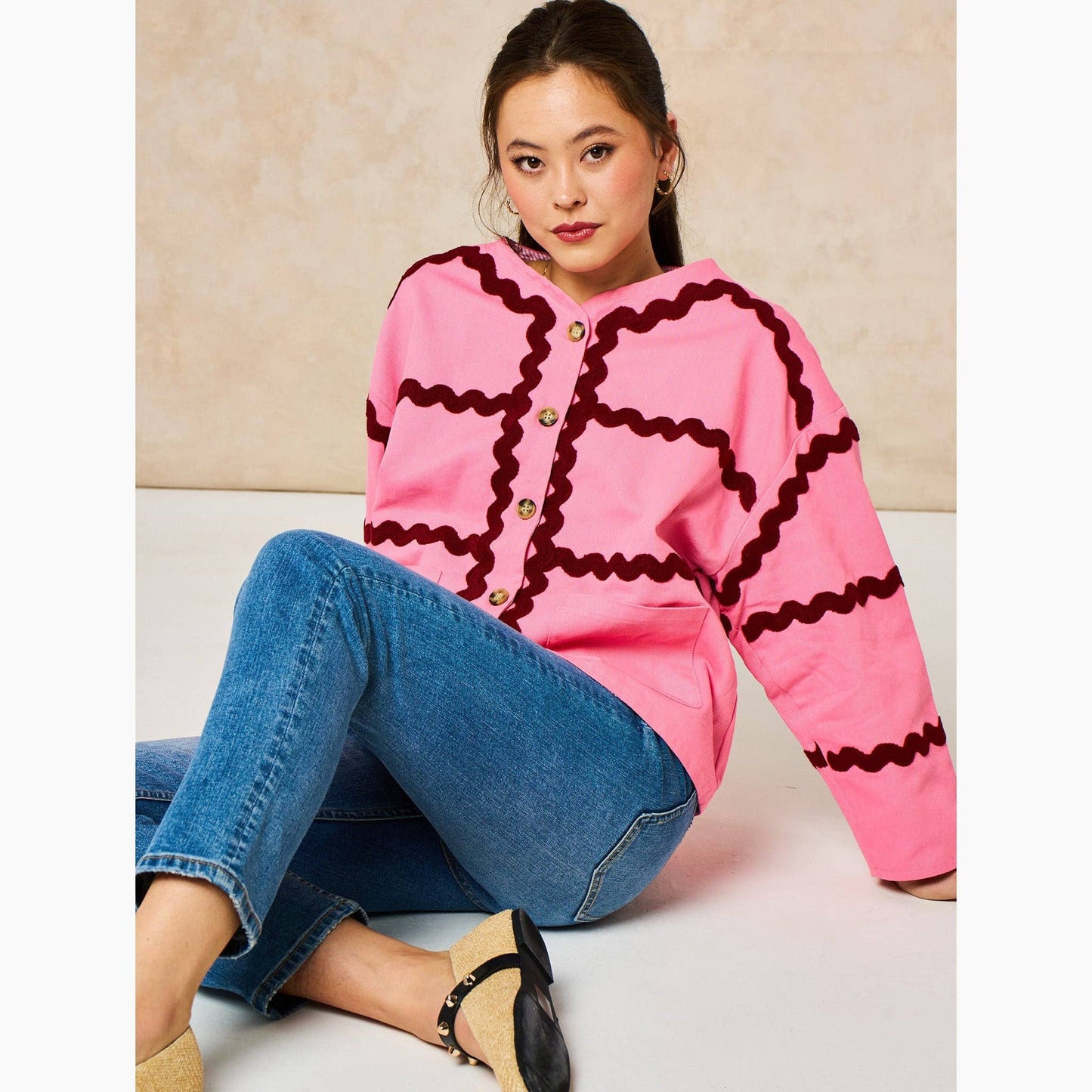Willow Ric Rac Trim Cotton Twill Jacket