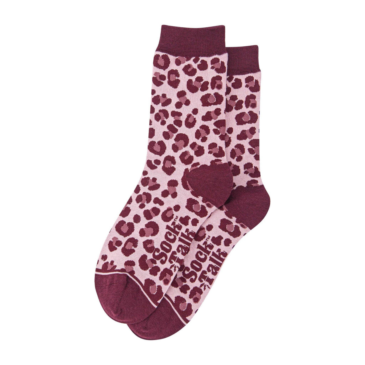 Leopard Print Mulberry Bamboo Socks