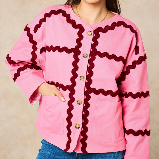 Willow Ric Rac Trim Cotton Twill Jacket