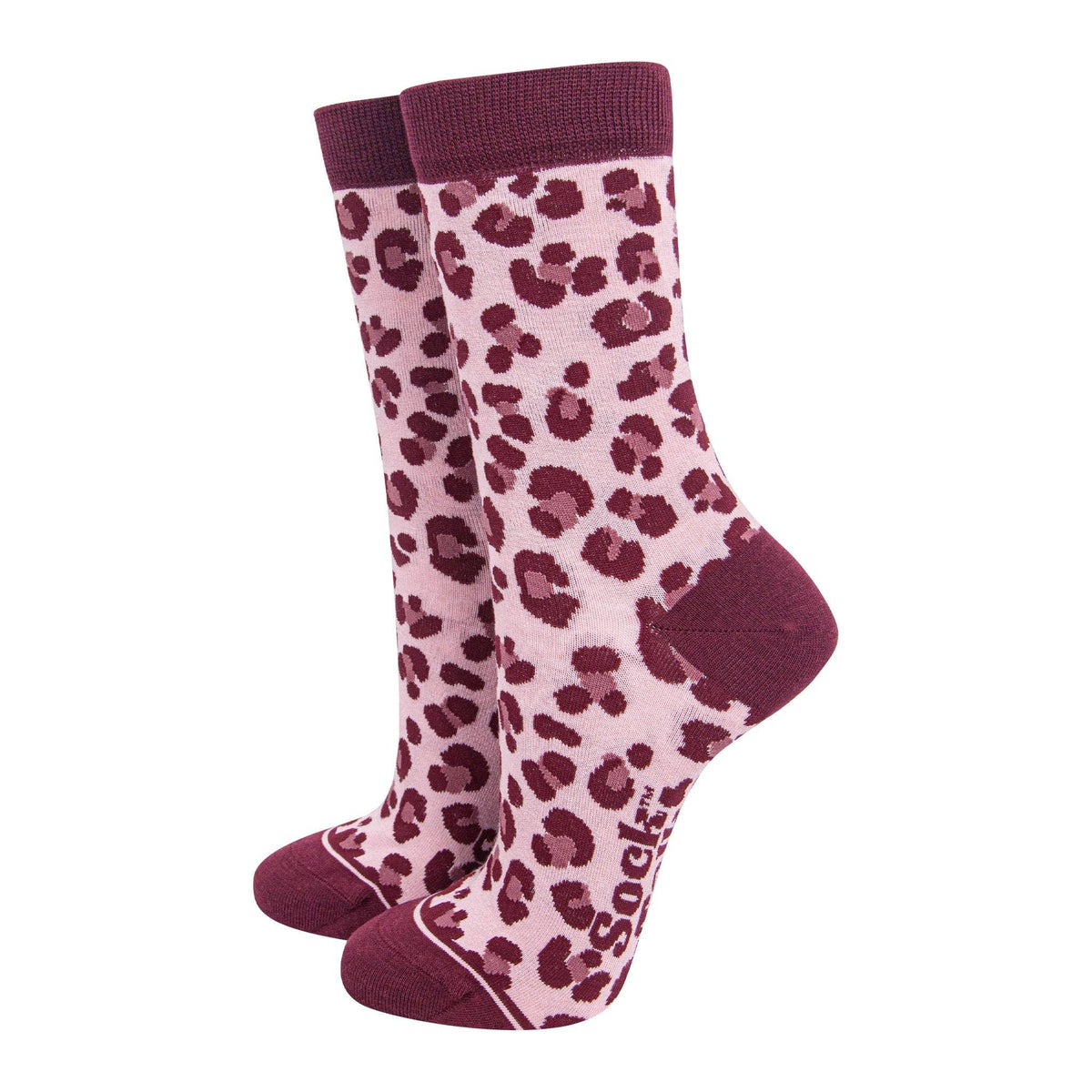 Leopard Print Mulberry Bamboo Socks