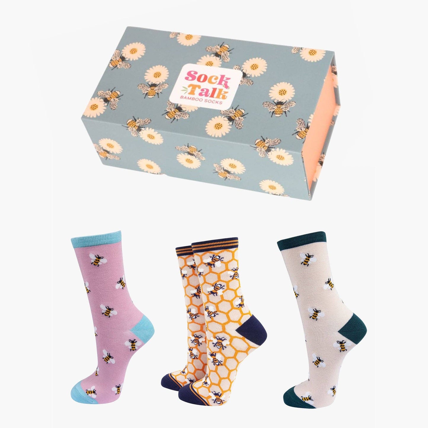Bumblebee Bamboo Socks Gift Set Box