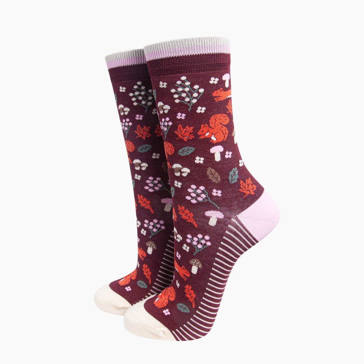 Woodland Squirrel Bamboo Socks