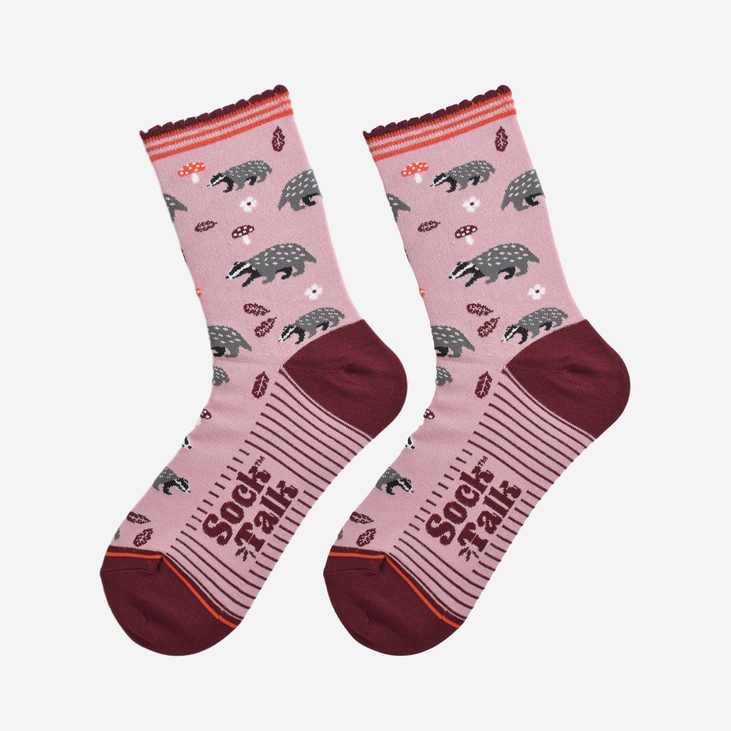 Woodland Badger Bamboo Socks