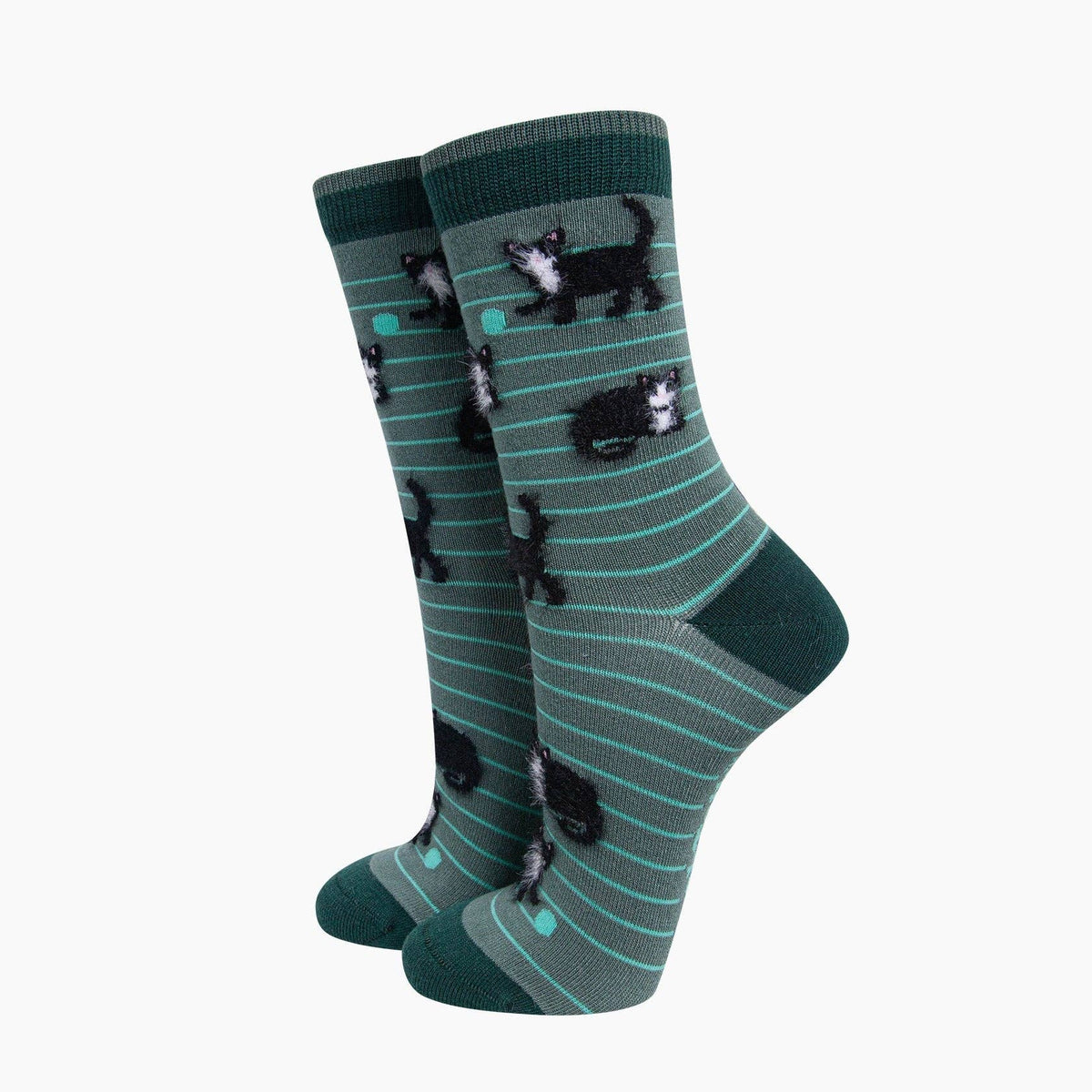 Black Cat Women's Fluffy Bamboo Socks