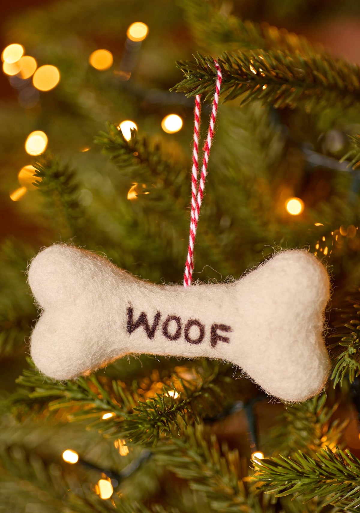 'Woof' Bone Hanging Decoration