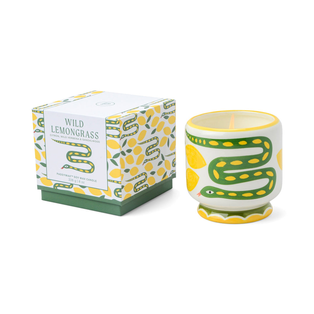 Paddywax Snake Ceramic Soy Candle
