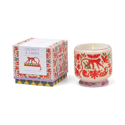 Paddywax Jungle Ceramic Soy Candle