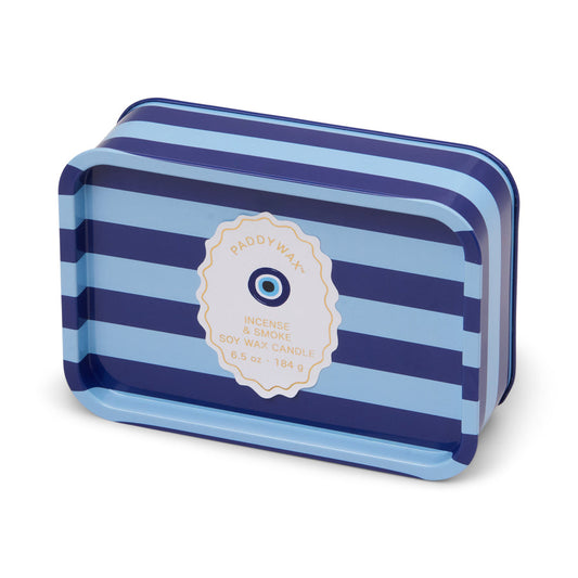 Paddywax Evil Eye Incense & Smoke Tin Soy Candle