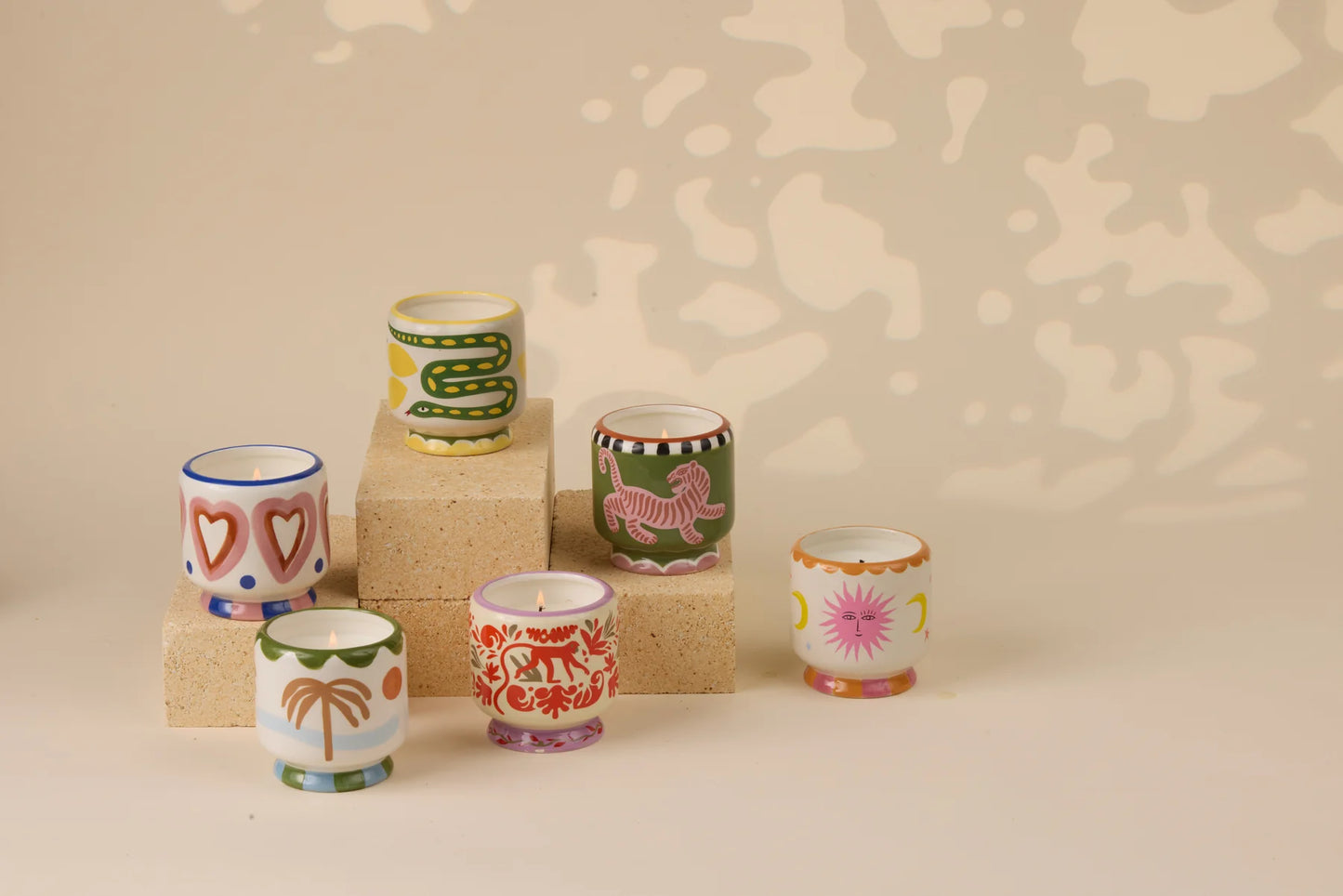 Paddywax Rosewood Vanilla Hearts Ceramic Soy Candle