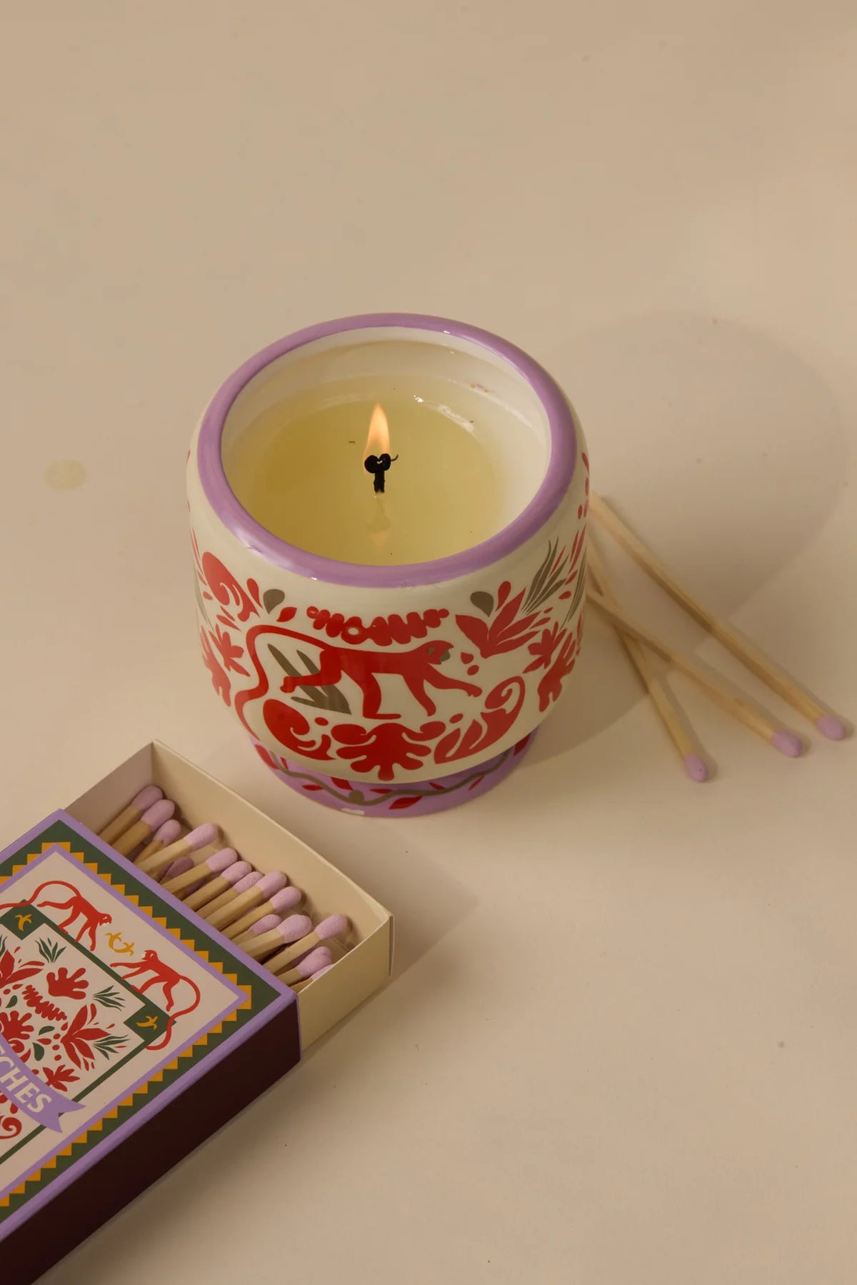 Paddywax Jungle Ceramic Soy Candle