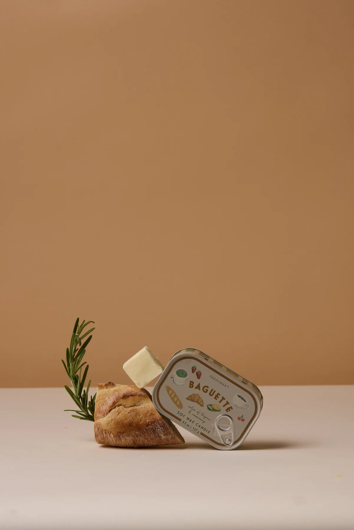 Paddywax Bistro Rosemary Thyme Baguette Tin Soy Candle