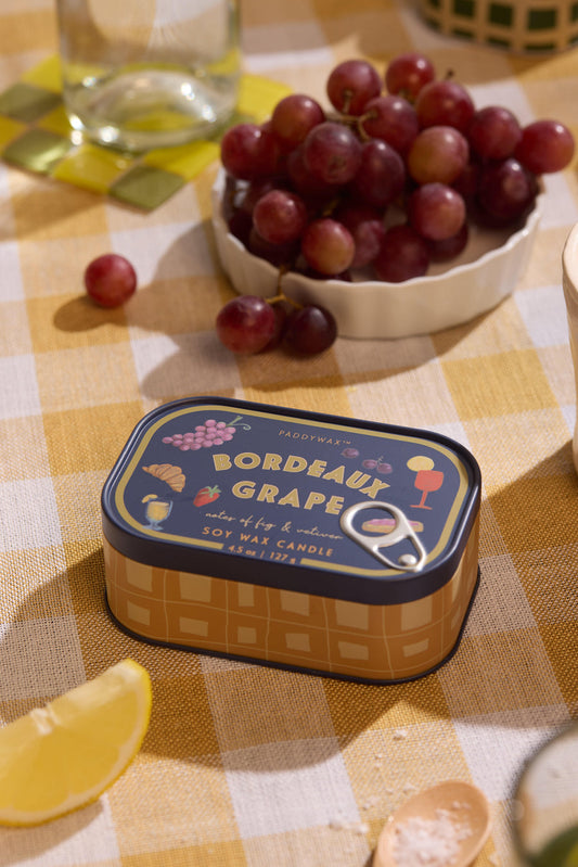 Paddywax Bistro Bordeaux Grape Tin Soy Candle