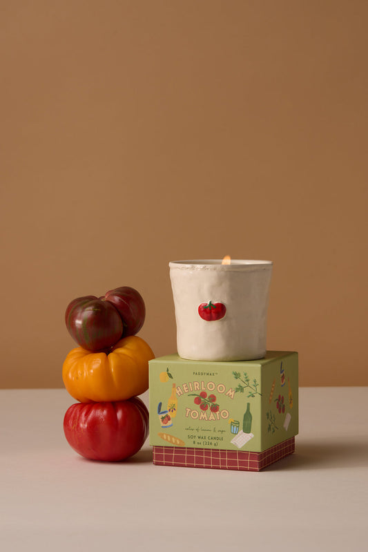 Paddywax Bistro Heirloom Tomato Vine Ceramic Soy Candle