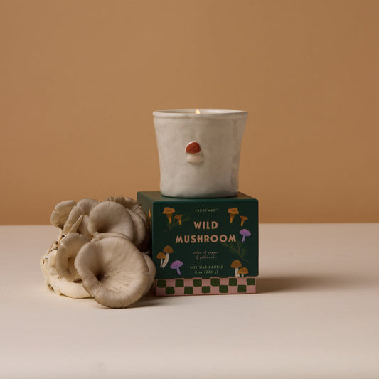Paddywax Bistro Wild Mushroom Ceramic Soy Candle