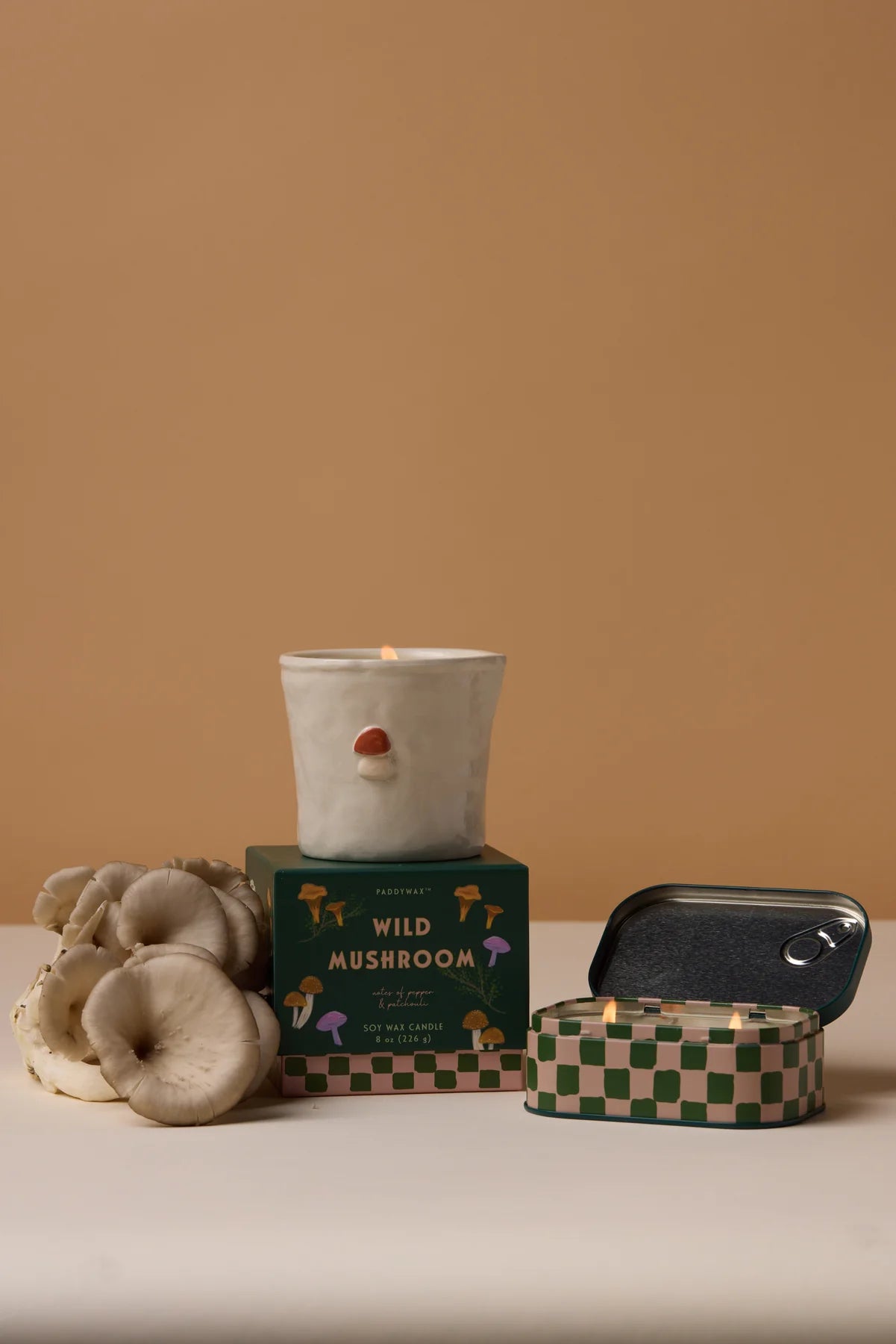 Paddywax Bistro Wild Mushroom Tin Soy Candle