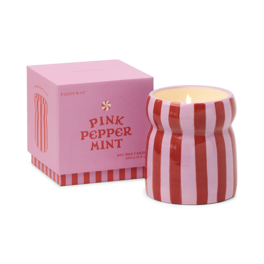 Paddywax Cabana Pink Peppermint Soy Candle