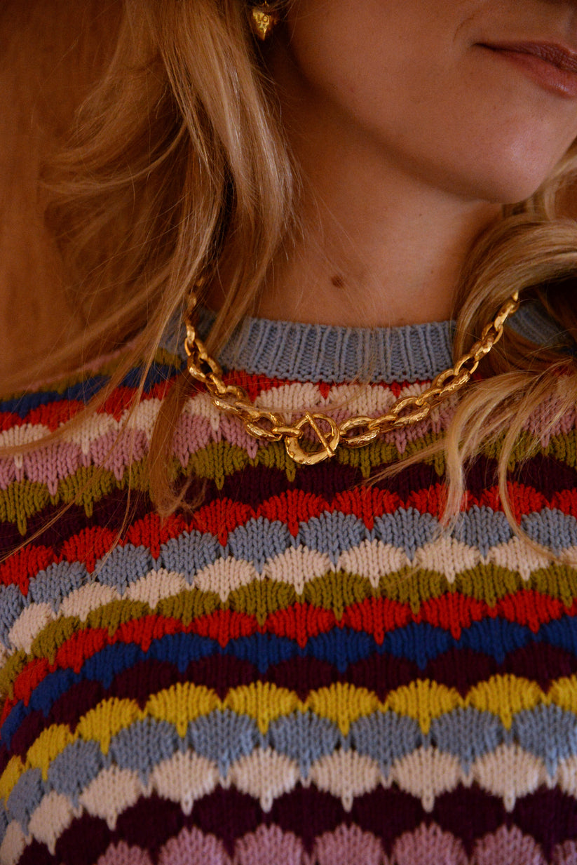 My Doris Chunky Gold Chain Necklace
