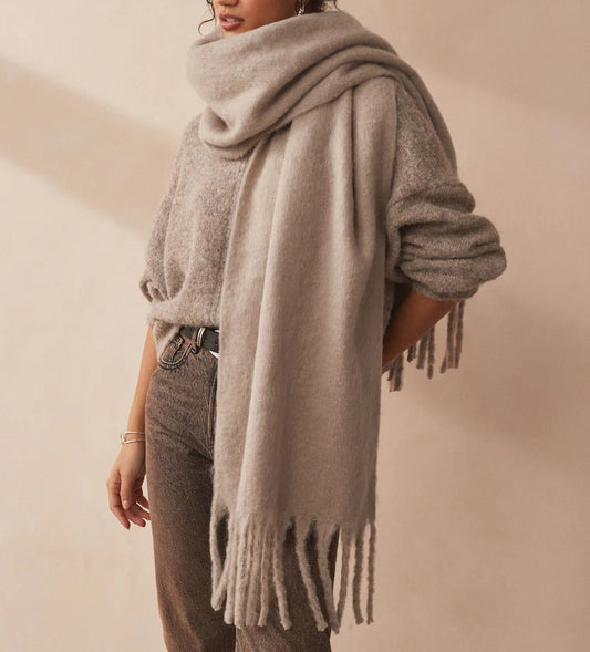 Hazel Chunky Scarf in Mushroom