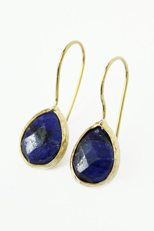 My Doris Lapis Lazuli Blue Drop Earrings