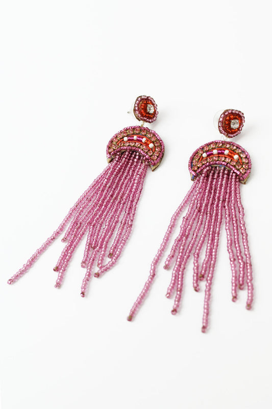 My Doris Pink Jellyfish Earrings