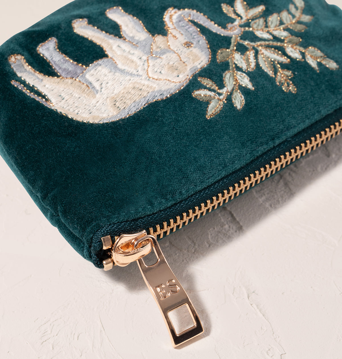 Elephant Herd Coin Purse in Emerald