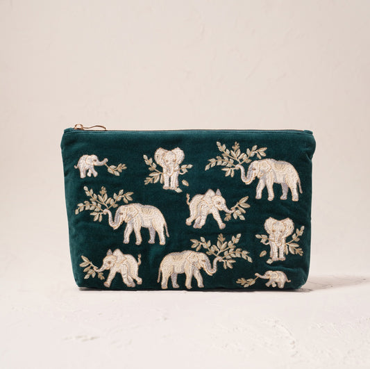 Elephant Herd Everyday Pouch