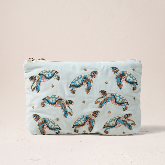 Baby Turtle Ice Blue Everyday Pouch
