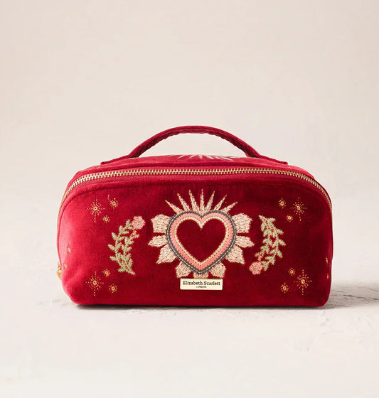 Enchanted Heart Open Flat Makeup Bag