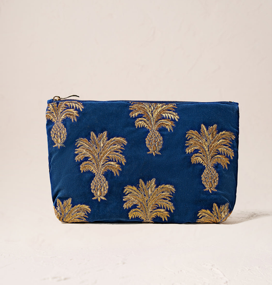 Pinapple Everyday Pouch in Cobalt
