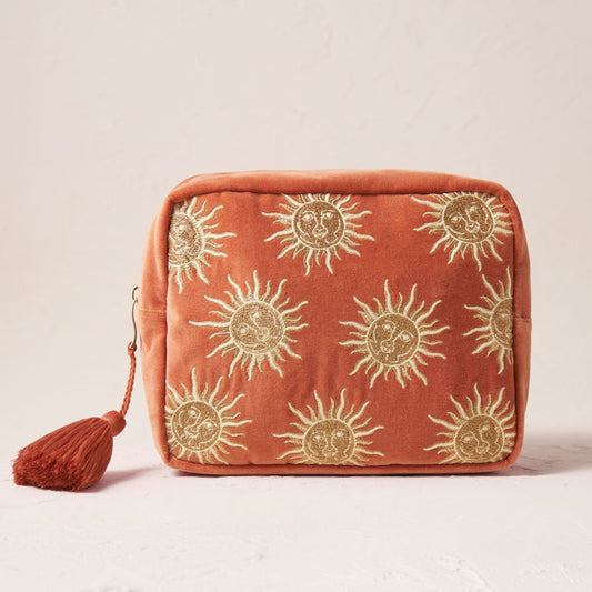 Sun Goddess Wash Bag in Rust