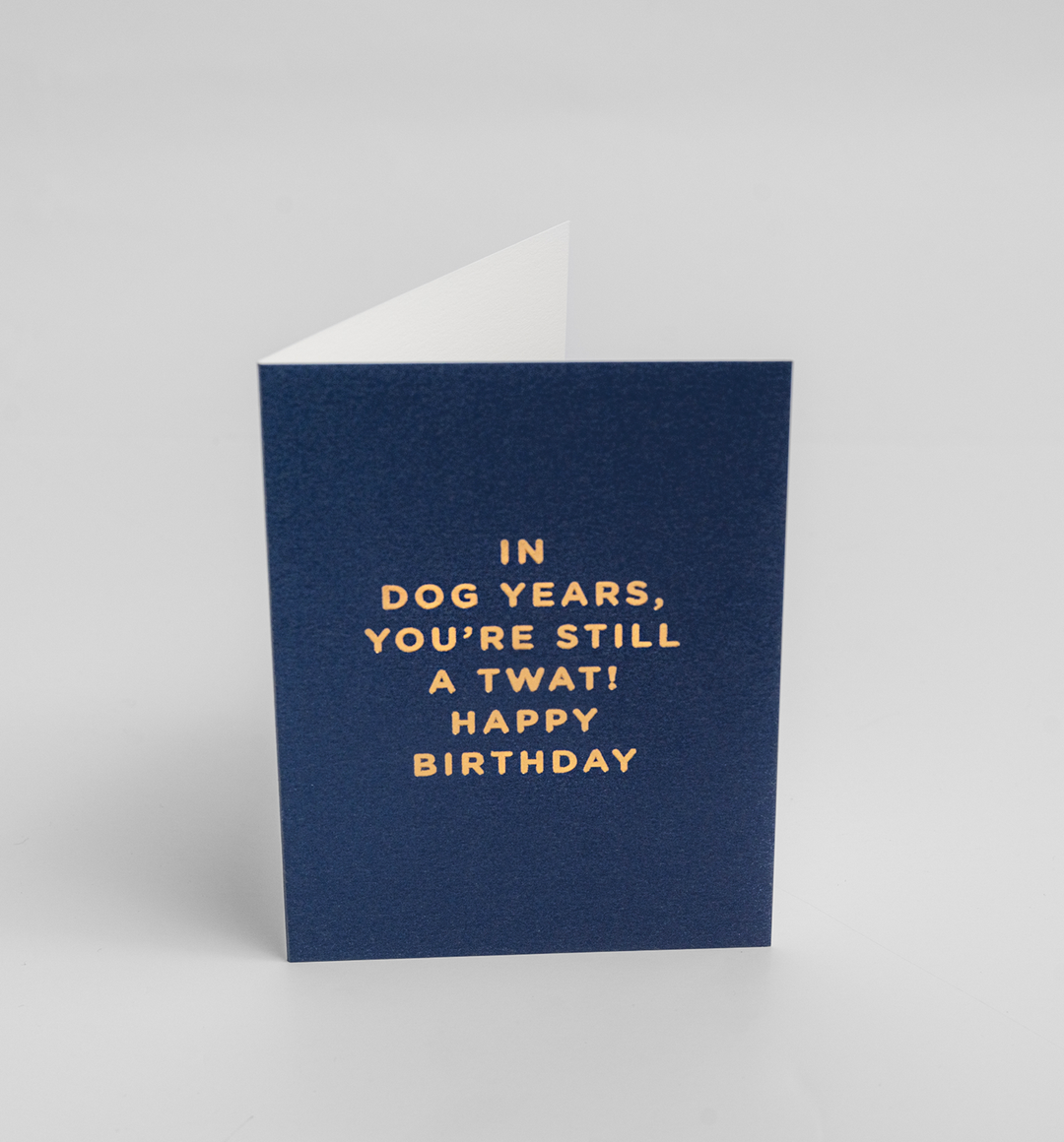 In Dog Years, You're Still A Twat Mini Card