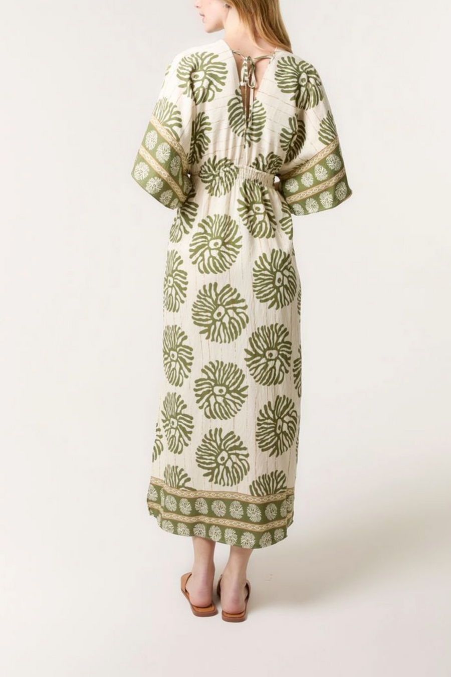 Fara Midaxi Dress in Olive