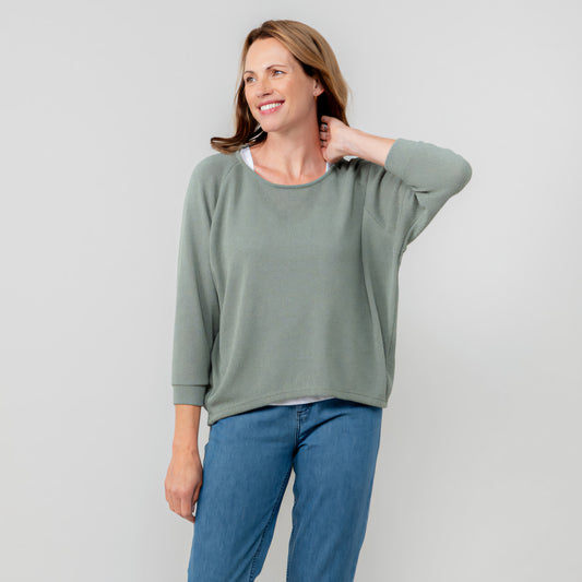 Lily & Me Laburnum Top in Sage