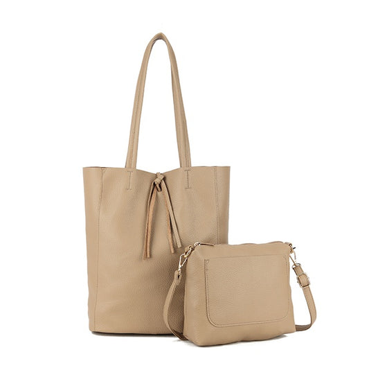 Taupe Tote Bag